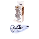 Biżuteria analna Silver Clear - stal nierdzewna, anatomiczny kształt bulwiasty, długość 9,5 cm, średnica korpusu 3 cm - 2