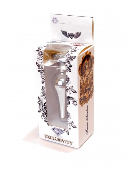 Stalowy Korek Analny z Kryształem Exclusivity - Korki analne stalowe - 8
