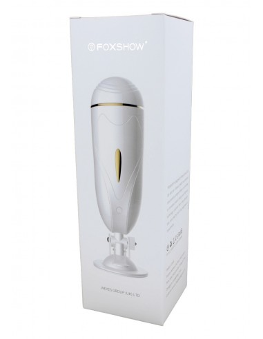 Nowoczesny Masturbator Z Przyssawką I Wibracjami Biały - Masturbatory i Sztuczne pochwy - 7