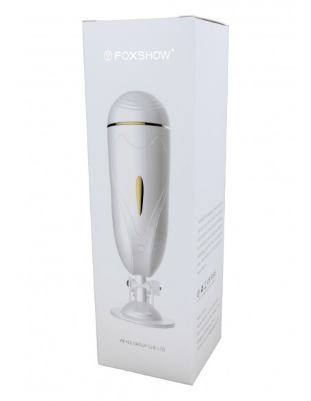 Nowoczesny Masturbator Z Przyssawką I Wibracjami Biały - Masturbatory i Sztuczne pochwy - 7