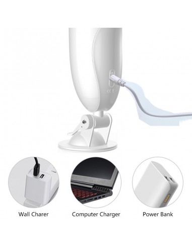 Nowoczesny Masturbator Z Przyssawką I Wibracjami Biały - Masturbatory i Sztuczne pochwy - 11