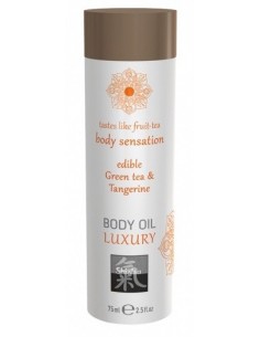 Jadalny Olejek do masażu Luxury Green tea / Tangerine 75ml. - Olejki i żele do masażu - 1