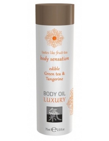 Jadalny Olejek do masażu Luxury Green tea / Tangerine 75ml. - Olejki i żele do masażu - 1