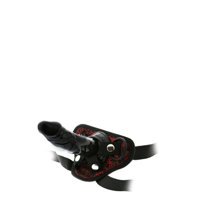 Strap-on BLAZE DELUXE z regulowaną uprzężą, wymiennym dildem 13 cm i systemem zatrzaskowym - 1 2