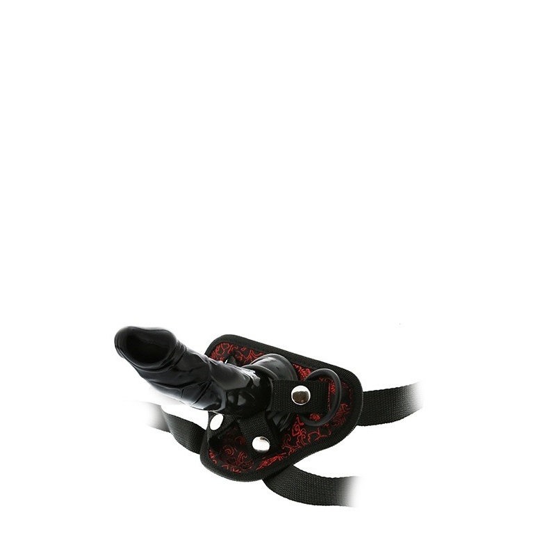 Strap-on BLAZE DELUXE z regulowaną uprzężą, wymiennym dildem 13 cm i systemem zatrzaskowym - 2