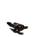 Strap-on BLAZE DELUXE z regulowaną uprzężą, wymiennym dildem 13 cm i systemem zatrzaskowym - 2