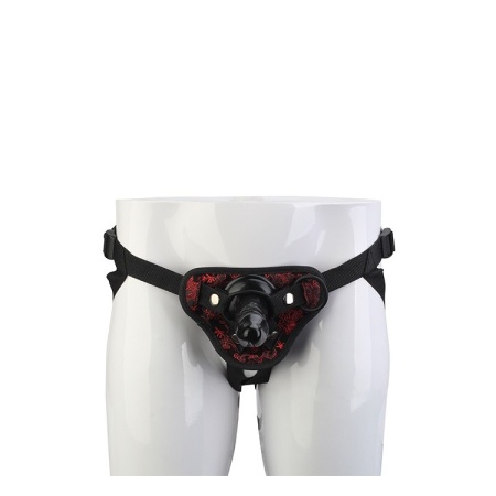 Strap-on BLAZE DELUXE z regulowaną uprzężą, wymiennym dildem 13 cm i systemem zatrzaskowym - 3