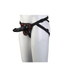 Strap-on BLAZE DELUXE z regulowaną uprzężą, wymiennym dildem 13 cm i systemem zatrzaskowym - 1