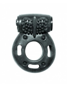 Wibrujący pierścień na penisa Axle-pin Czarny - Pierścienie erekcyjne wibrujące - 1