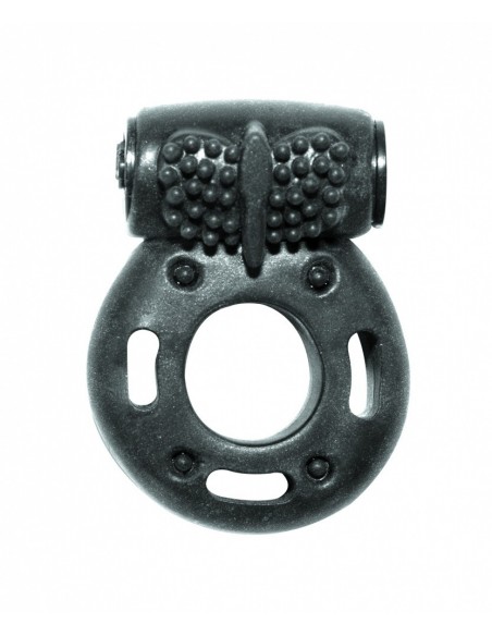 Wibrujący pierścień na penisa Axle-pin Czarny - Pierścienie erekcyjne wibrujące - 1