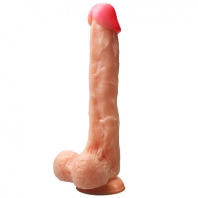 Realistyczne dildo rotacyjne Rocket John Flesh 25,5 cm - 1