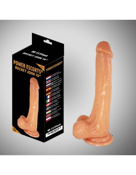 DILDO XXL Rocket john flesh  dildo 10 inch / 25,5 cm - Dilda giganty - 2