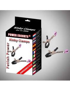 Klipsy klamry na sutki Kinky clamps black nipple clamps - Klamry i klipsy na sutki - 1 2
