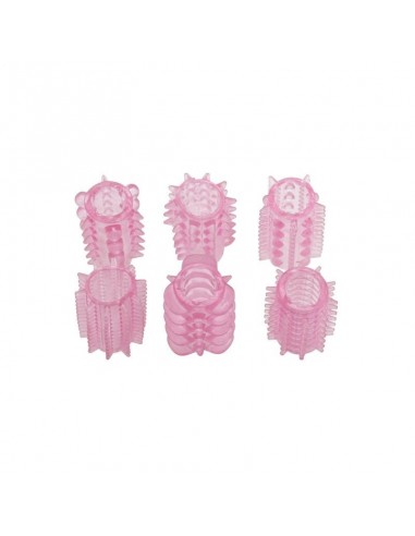 Zestaw Nakładek Stymulujących Kit Di 6 Anelli Fallici Flessibili Timeless - Przedłużki i nakładki na penisa - 2