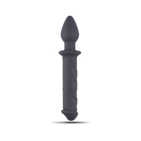 Podwójne Dildo Realistyczne z Korkiem Analnym 22 cm Silikon - 1