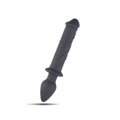 Podwójne Dildo Realistyczne z Korkiem Analnym 22 cm Silikon - 1 2