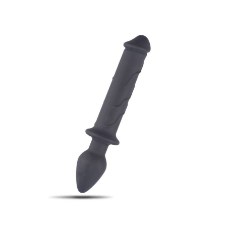 Podwójne Dildo Realistyczne z Korkiem Analnym 22 cm Silikon - 2