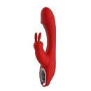 Wibrator ARTEMIS z 2 silnikami, giętkim trzonem i stymulatorem łechtaczki, 21 cm - 1