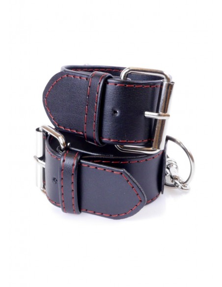 Kajdanki erotyczne Handcuffs 4 cm Red Lline - Kajdanki erotyczne - 4