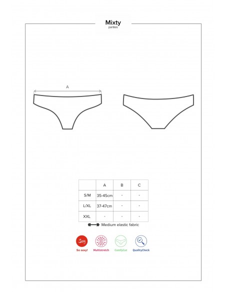 Mixty figi czarne L/XL - Figi - 9