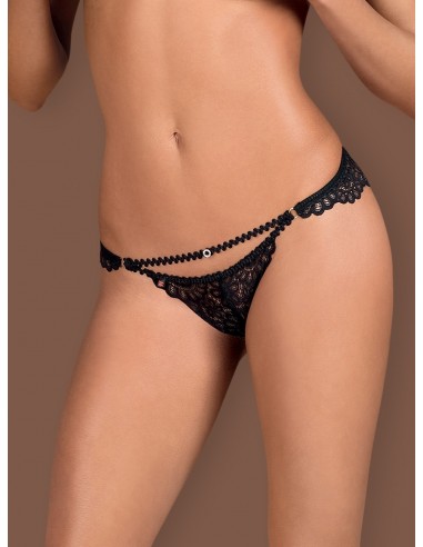 Mixty figi otwarte czarne L/XL - Figi - 5