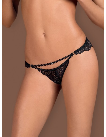 Mixty figi otwarte czarne L/XL - Figi - 5