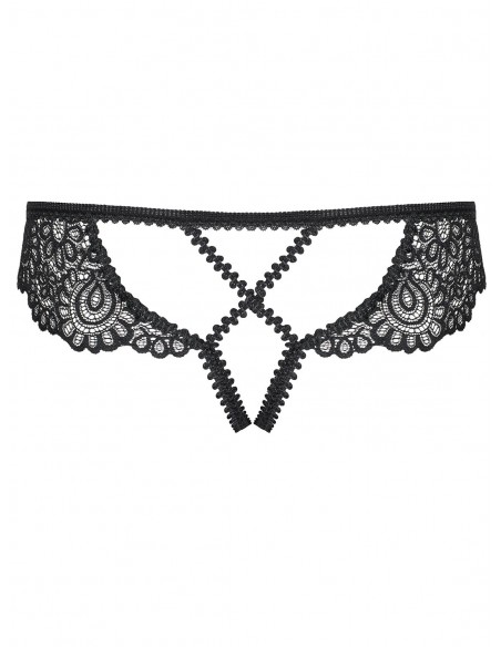 Mixty figi otwarte czarne L/XL - Figi - 8