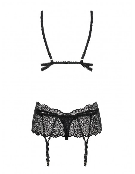 Mixty komplet bielizny erotycznej 3-częściowy czarny L/XL - Komplety bielizny erotycznej - 6