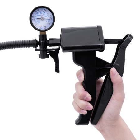 Pompka próżniowa Powerpump PRO 01 - ręczna, z przezroczystym cylindrem, manometrem i skalą pomiarową 0-20 - 2