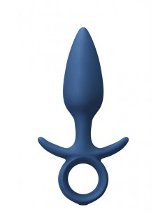 Wibrujący korek analny RENEGADE VIBRATING KING PLUG MEDIUM BLUE - Kulki i korki analne wibrujące - 1