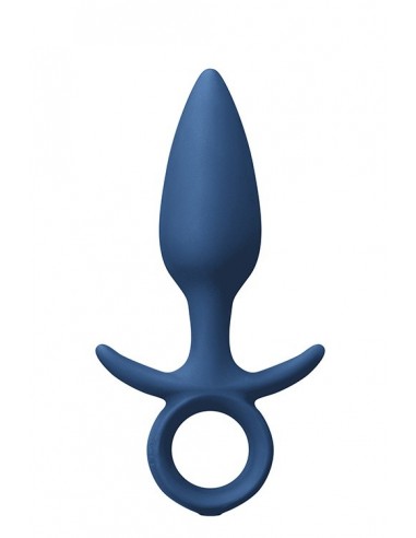 Wibrujący korek analny RENEGADE VIBRATING KING PLUG MEDIUM BLUE - Kulki i korki analne wibrujące - 1