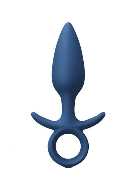 Wibrujący korek analny RENEGADE VIBRATING KING PLUG MEDIUM BLUE - Kulki i korki analne wibrujące - 1