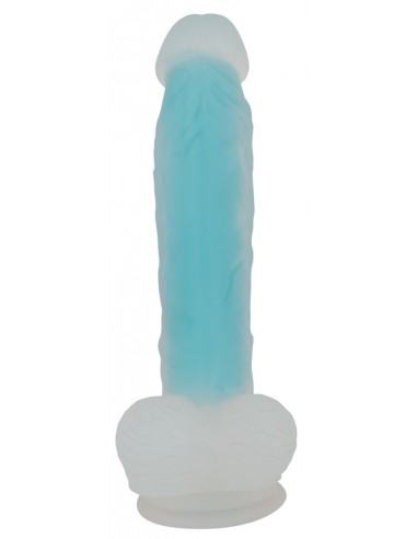 Żelowe dildo realistyczne Glow in the Dark - Dilda żelowe - 4
