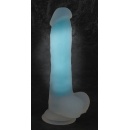 Dildo świecące w ciemności Glow in the Dark z przyssawką, realistyczny kształt, 20,5 cm - 5