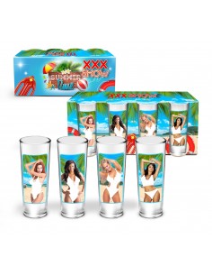 XXX SHOW-zestaw 4 kieliszków Lufa 65ml-Ratowniczki - Śmieszne gadżety, prezenty - 1