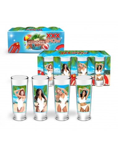 XXX SHOW-zestaw 4 kieliszków Lufa 65ml-Ratowniczki - Śmieszne gadżety, prezenty - 1
