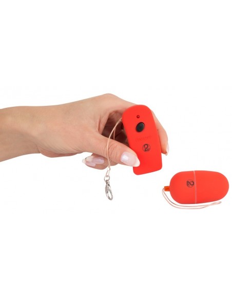 Bezprzewodowe jajeczko wibrujące Lust Control Red - Wibratory Jajeczka - 2