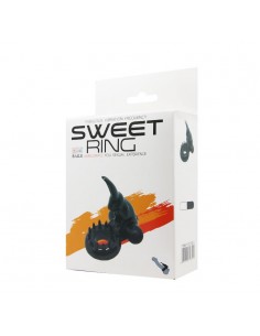 Pierścień Erekcyjny na Penisa ze Stymulacją Łechtaczki Sweet Ring - Pierścienie erekcyjne wibrujące - 1 2