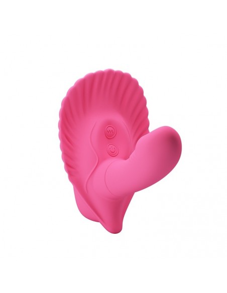 Stymulator sterowany telefonem FANCY CLAMSHELL 12 function vibrations - Stymulatory i wibratory dla par - 1