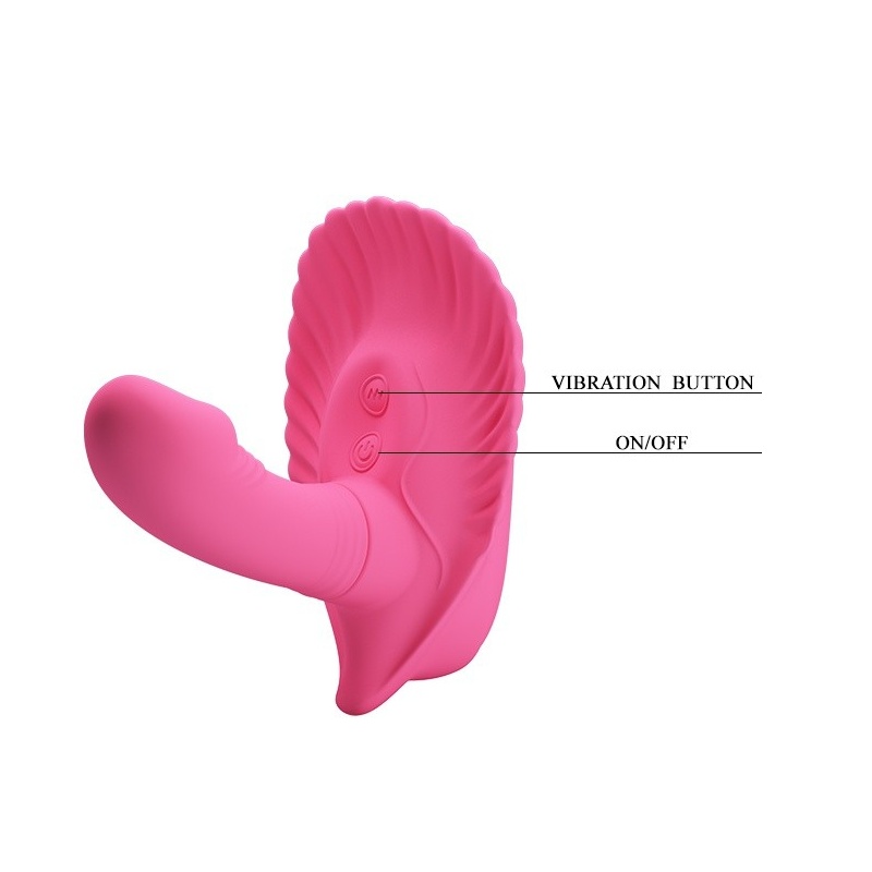 Wibrator Pretty Love FANCY CLAMSHELL z 12 programami wibracji, 13 cm - 4