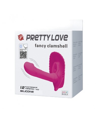 Stymulator sterowany telefonem FANCY CLAMSHELL 12 function vibrations - Stymulatory i wibratory dla par - 6
