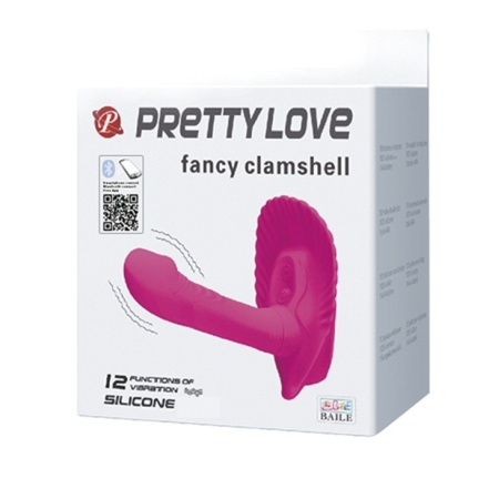 Wibrator Pretty Love FANCY CLAMSHELL z 12 programami wibracji, 13 cm - 6