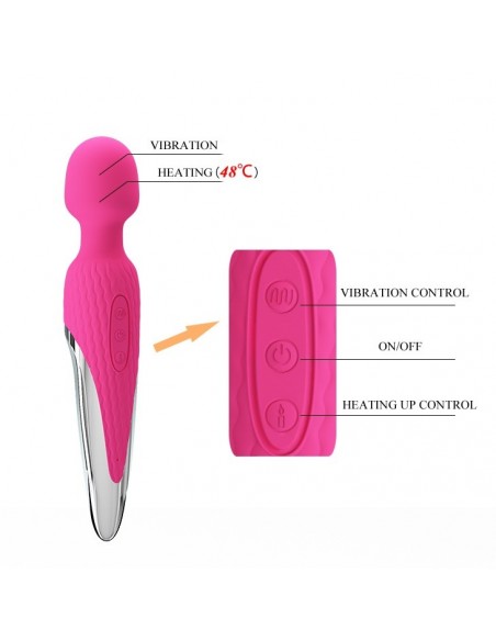 Masażer Wand z funkcją grzania ANTONY 48'C  - Wibratory Magic Wand - 6