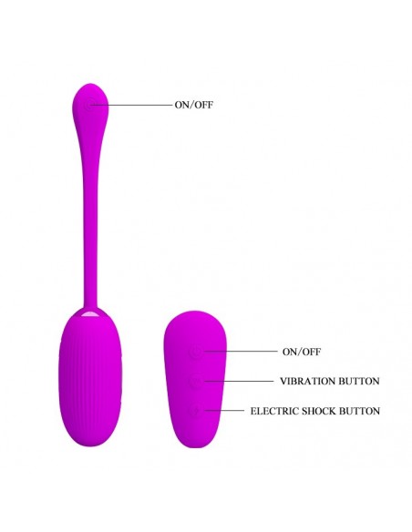 Bezprzewodowe Jajeczko Wibrujące z Elektrowstrząsami na Pilota Shock Fun Egg - Kulki Gejszy i Jajeczka Wibrujące - 4