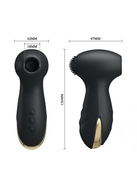 Stymulator Łechtaczki z Wibracjami i Falami Ssącymi Hammer Royal Pleasure - Wibratory Bezdotykowe - 4