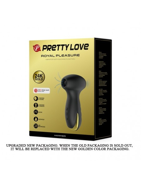 Stymulator Łechtaczki z Wibracjami i Falami Ssącymi Hammer Royal Pleasure - Wibratory Bezdotykowe - 2