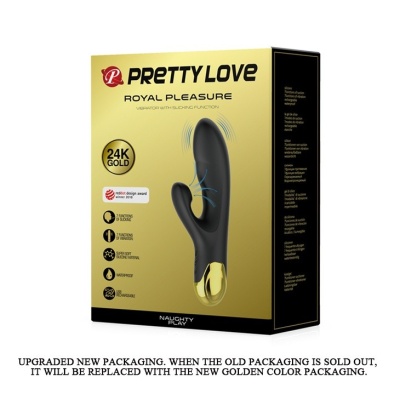 Wibrator Naughty Play Royal Pleasure z funkcją ssania, 19,2 cm - 1 2