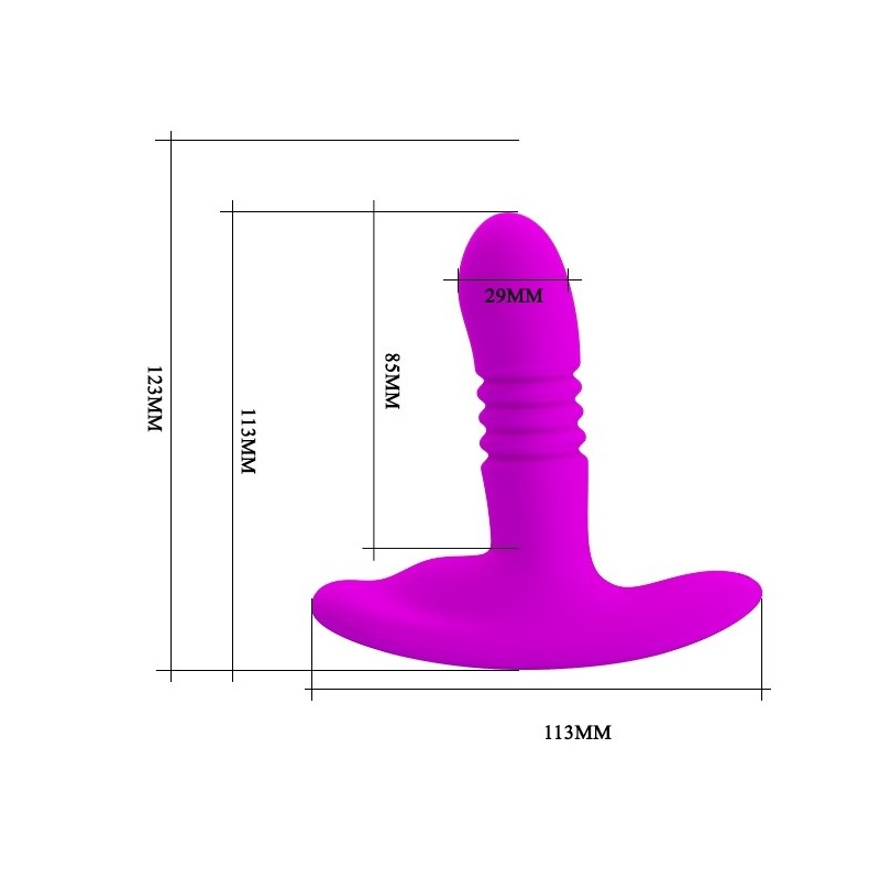 Wibrator HEATCHER 11,3 cm z wibracjami i funkcją tłoczenia - 4