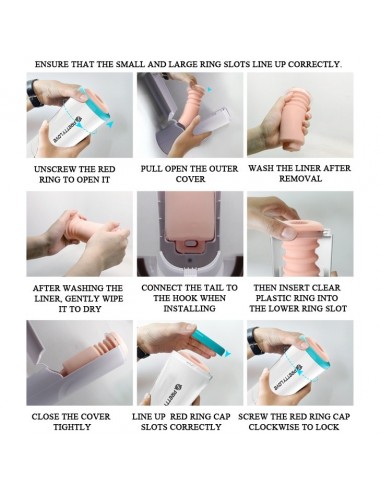 Realistyczny Wibrator Z Wibracjami Zrobi Ci Dobrze - Masturbatory i Sztuczne pochwy - 7