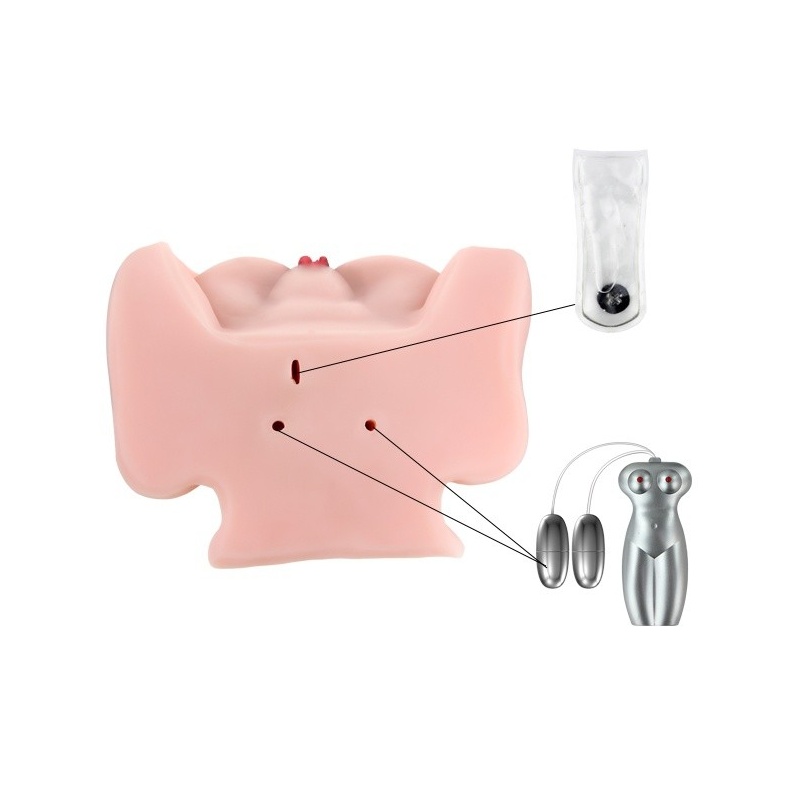 Masturbator Passion Lady z wibracją o wymiarach 80 x 25 x 15 cm - 4
